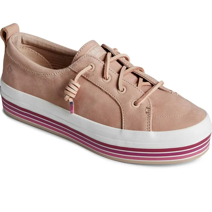 Sneakers Women Sperry Crest Vibe Platform Stripe Sneaker Pink Sneakers Women Sperry Crest Vibe Platform Stripe Sneaker Pink