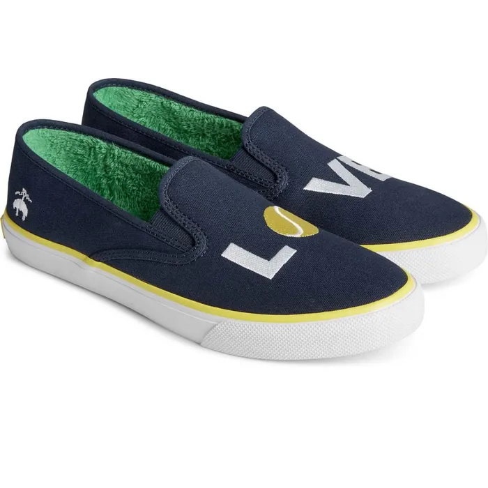 Sneakers Women Sperry Sperry X Brooks Brothers Slip On Sneaker Navy Sneakers Women Sperry Sperry X Brooks Brothers Slip On Sneaker Navy