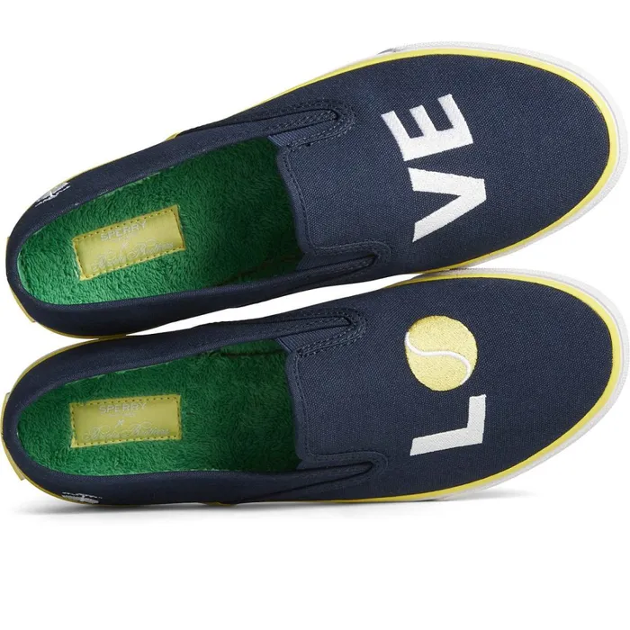 Sneakers Women Sperry Sperry X Brooks Brothers Slip On Sneaker Navy Sneakers Women Sperry Sperry X Brooks Brothers Slip On Sneaker Navy