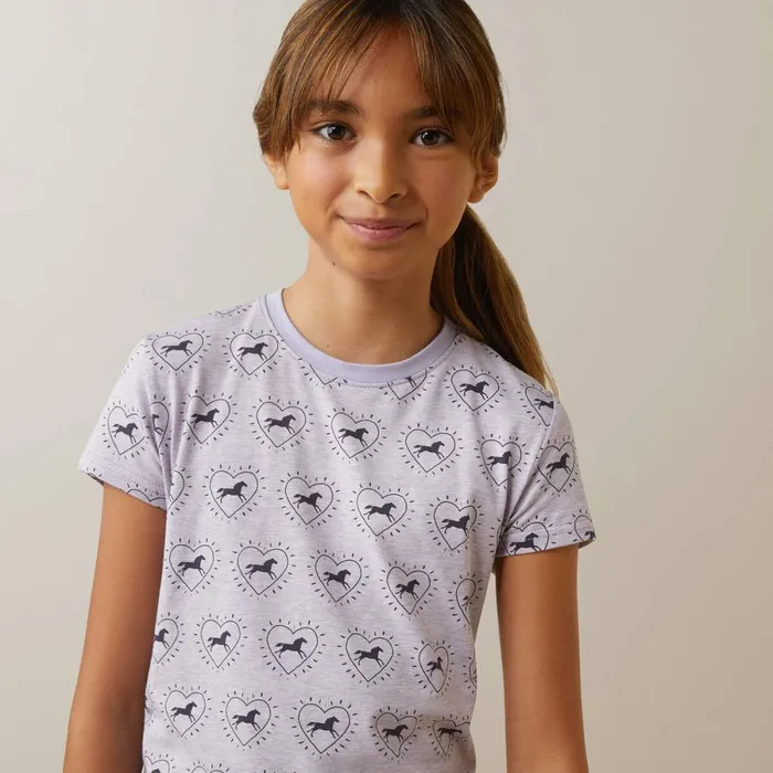 So Love TShirt Half Drop Heather Grey Kids Ariat English Riding Clothing So Love TShirt Half Drop Heather Grey Kids Ariat English Riding Clothing