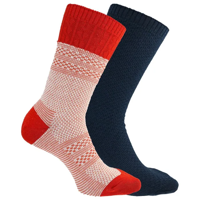 Socks and Liners Women Sperry Comfort Boot Crew Red Assorted