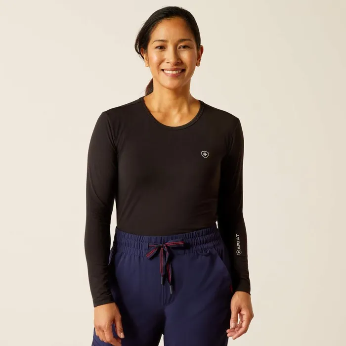 Soft Touch Underscrub Baselayer Black Women Ariat Scrubs