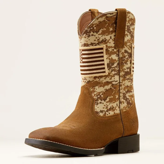 Sport Patriot Boot Ariat Antique Mocha Suede Men Ariat Western Boots