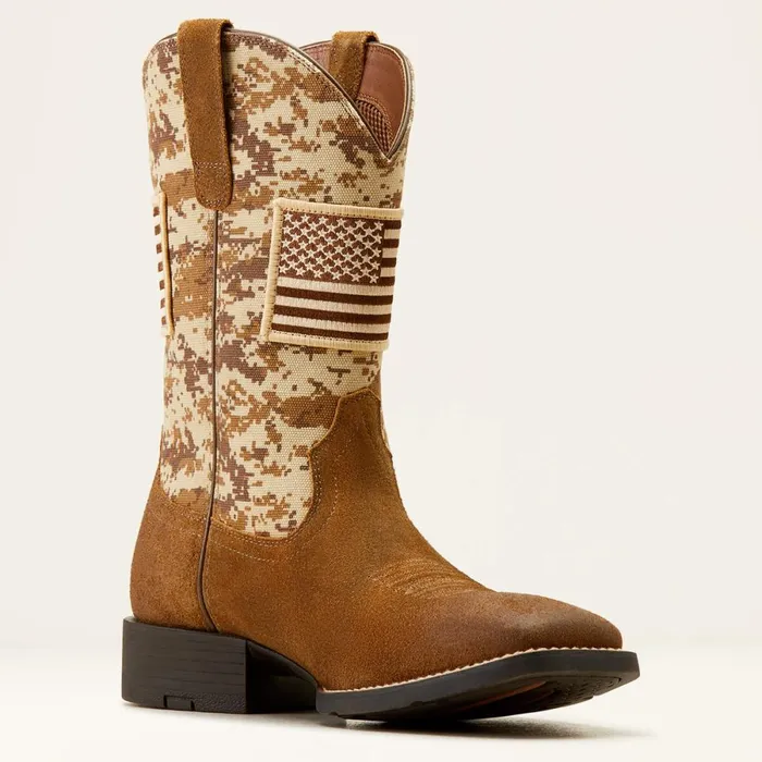 Sport Patriot Boot Ariat Antique Mocha Suede Men Ariat Western Boots Sport Patriot Boot Ariat Antique Mocha Suede Men Ariat Western Boots