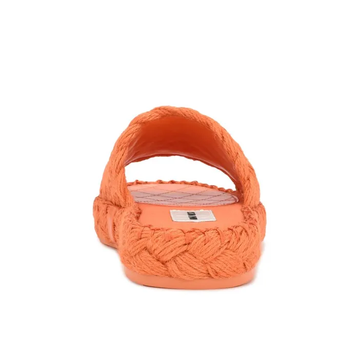 Stef Woven Slide Sandals Orange Women Nine West Sandals Stef Woven Slide Sandals Orange Women Nine West Sandals