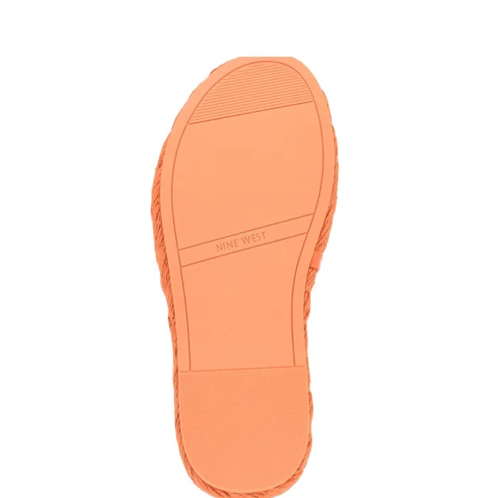 Stef Woven Slide Sandals Orange Women Nine West Sandals Stef Woven Slide Sandals Orange Women Nine West Sandals