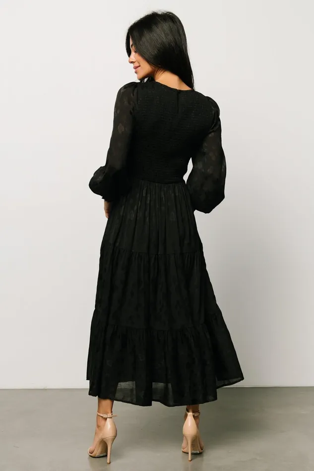 Stockholm Smocked Dress Black Women Baltic Born Midi Dresses Stockholm Smocked Dress Black Women Baltic Born Midi Dresses