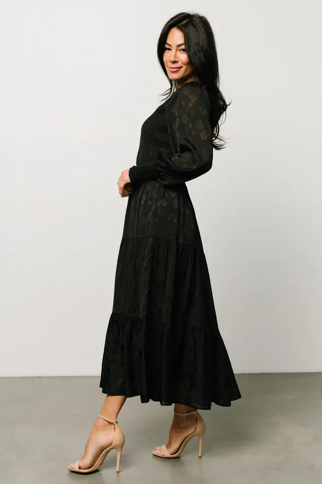 Stockholm Smocked Dress Black Women Baltic Born Midi Dresses Stockholm Smocked Dress Black Women Baltic Born Midi Dresses