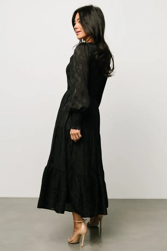 Stockholm Smocked Dress Black Women Baltic Born Midi Dresses Stockholm Smocked Dress Black Women Baltic Born Midi Dresses