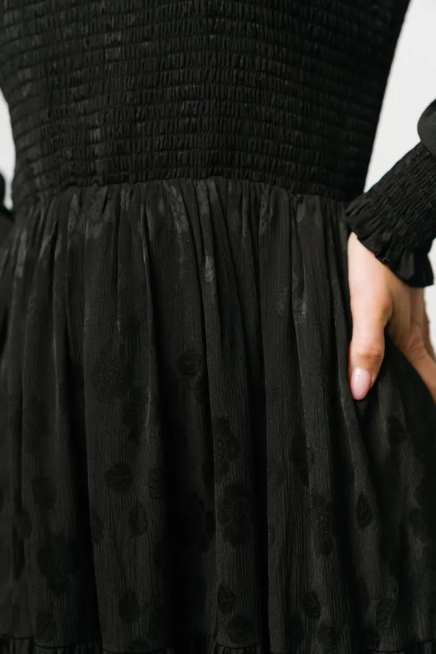 Stockholm Smocked Dress Black Women Baltic Born Midi Dresses Stockholm Smocked Dress Black Women Baltic Born Midi Dresses