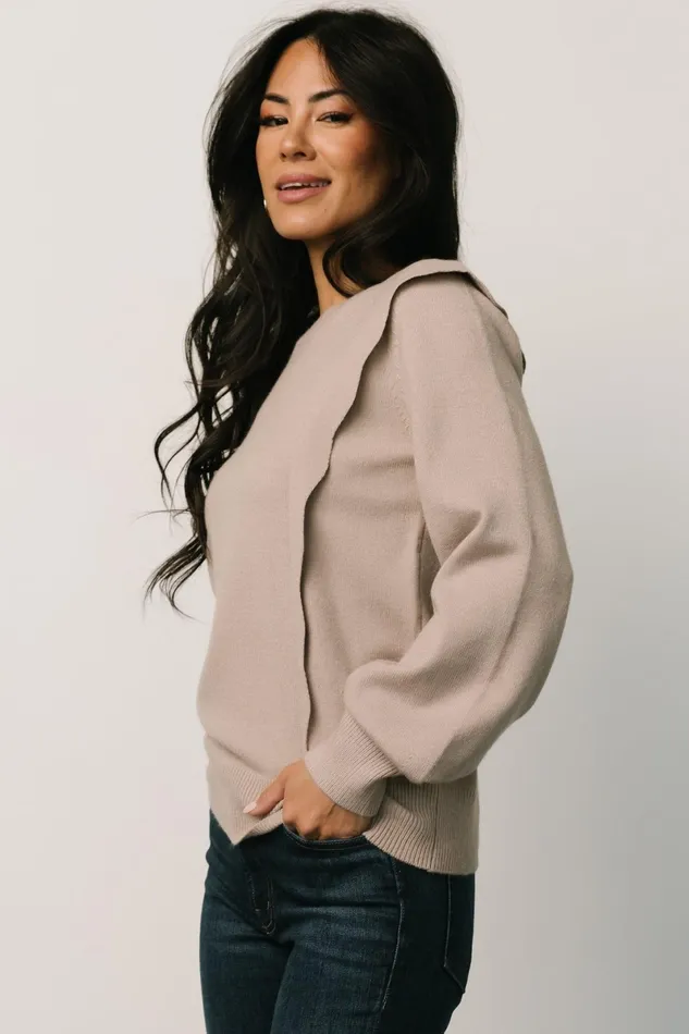 Stowe Sweater Latte Women Baltic Born Sweaters Stowe Sweater Latte Women Baltic Born Sweaters