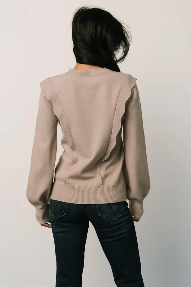 Stowe Sweater Latte Women Baltic Born Sweaters Stowe Sweater Latte Women Baltic Born Sweaters