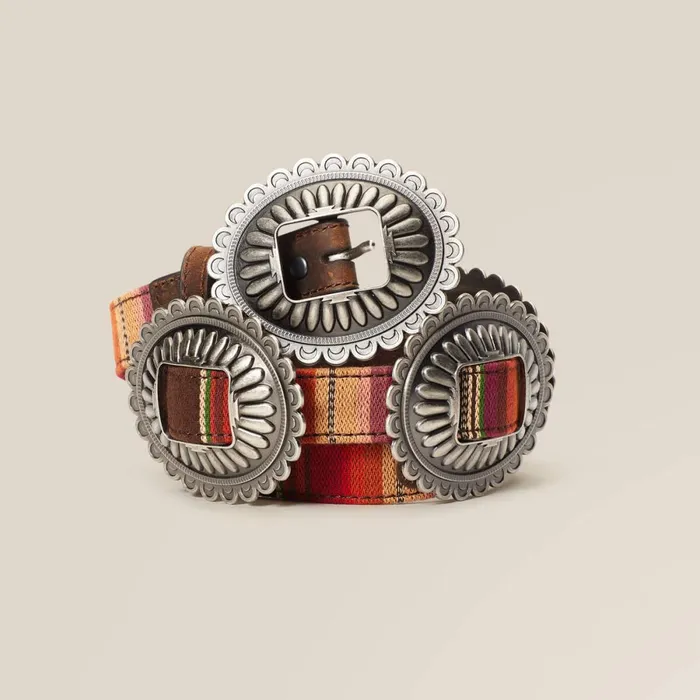 Stripe Silver Multi Concho Belt Silver Women Ariat Belts