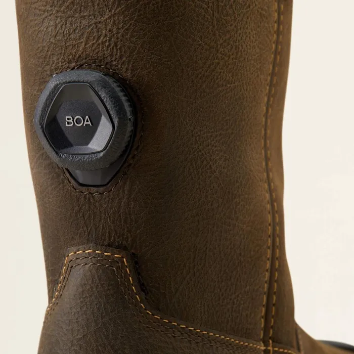 Stump Jumper PullOn BOA Waterproof Composite Toe Work Boot Iron Coffee Men Ariat Work Boots Stump Jumper PullOn BOA Waterproof Composite Toe Work Boot Iron Coffee Men Ariat Work Boots