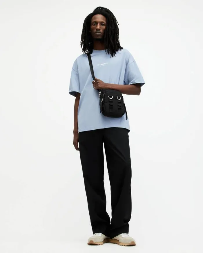 Subverse Logo Oversized TShirt Violet Blue Men AllSaints TShirts