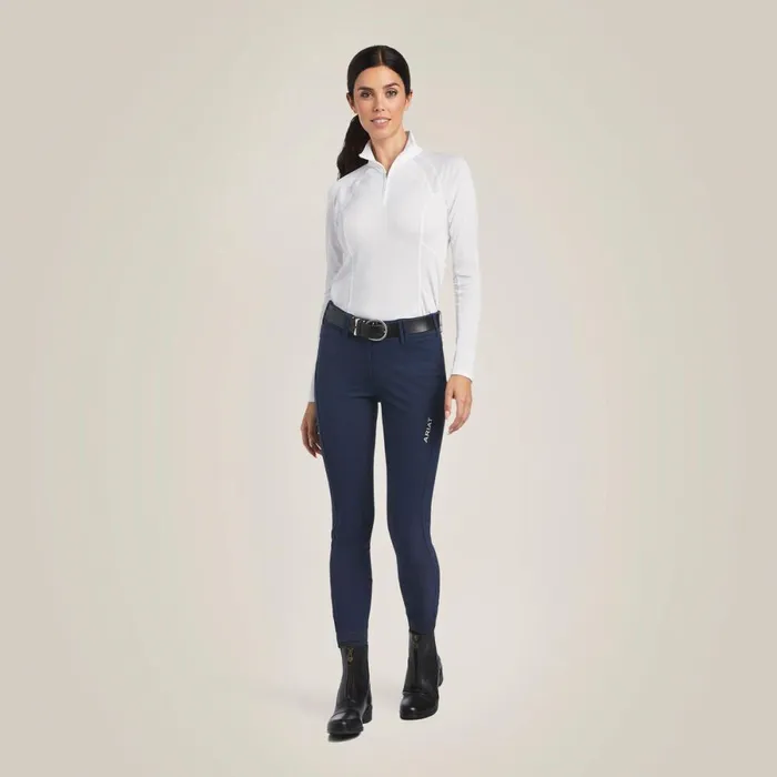 Sunstopper 20 14 Zip Baselayer White Women Ariat TShirts and Tops Sunstopper 20 14 Zip Baselayer White Women Ariat TShirts and Tops