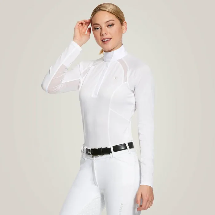 Sunstopper 20 Show Shirt White Women Ariat English Riding