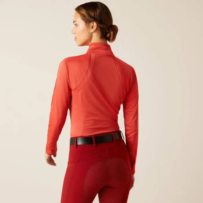 Sunstopper 30 14 Zip Baselayer Baked Apple Women Ariat TShirts and Tops Sunstopper 30 14 Zip Baselayer Baked Apple Women Ariat TShirts and Tops