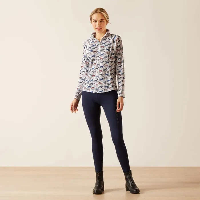 Sunstopper 30 14 Zip Baselayer Painted Ponies Women Ariat TShirts and Tops Sunstopper 30 14 Zip Baselayer Painted Ponies Women Ariat TShirts and Tops