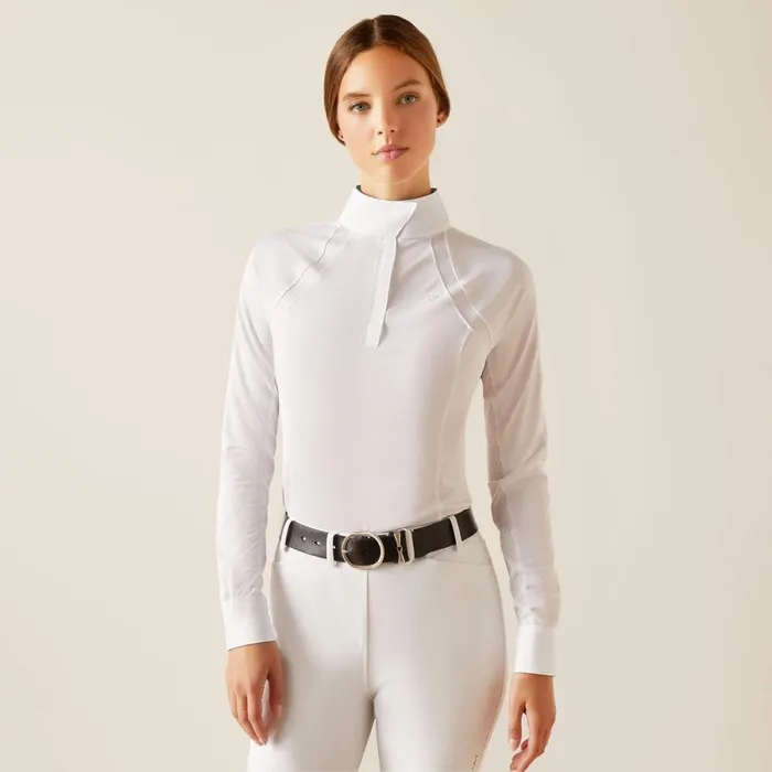 Sunstopper 30 Pro Show Shirt Whitekamron Women Ariat English Riding