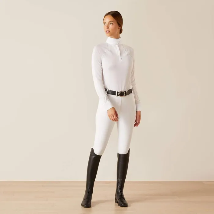 Sunstopper 30 Pro Show Shirt Whitekamron Women Ariat English Riding Sunstopper 30 Pro Show Shirt Whitekamron Women Ariat English Riding