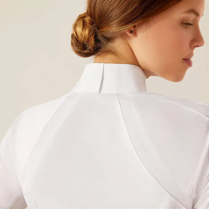Sunstopper 30 Pro Show Shirt Whitekamron Women Ariat English Riding Sunstopper 30 Pro Show Shirt Whitekamron Women Ariat English Riding