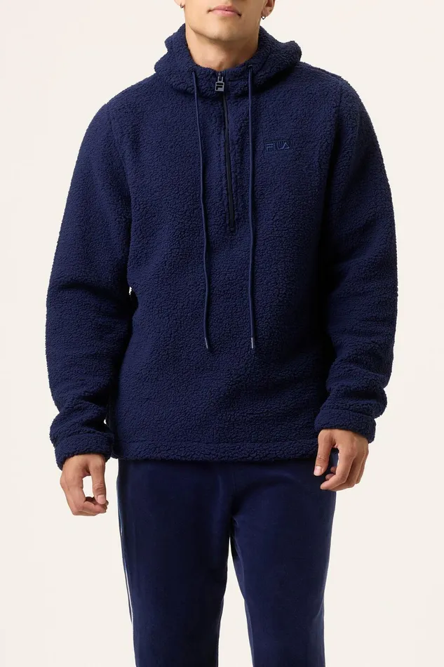 Sweatshirts and Hoodies Men Fila High Pile Fleece Jacket 400 Fila Navy Sweatshirts and Hoodies Men Fila High Pile Fleece Jacket 400 Fila Navy