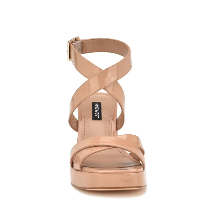 Tackle Ankle Strap Platform Sandals Blush Patent Women Nine West Platforms Tackle Ankle Strap Platform Sandals Blush Patent Women Nine West Platforms