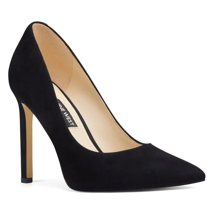 Tatiana Pointy Toe Pumps Black Suede Women Nine West Pumps Tatiana Pointy Toe Pumps Black Suede Women Nine West Pumps