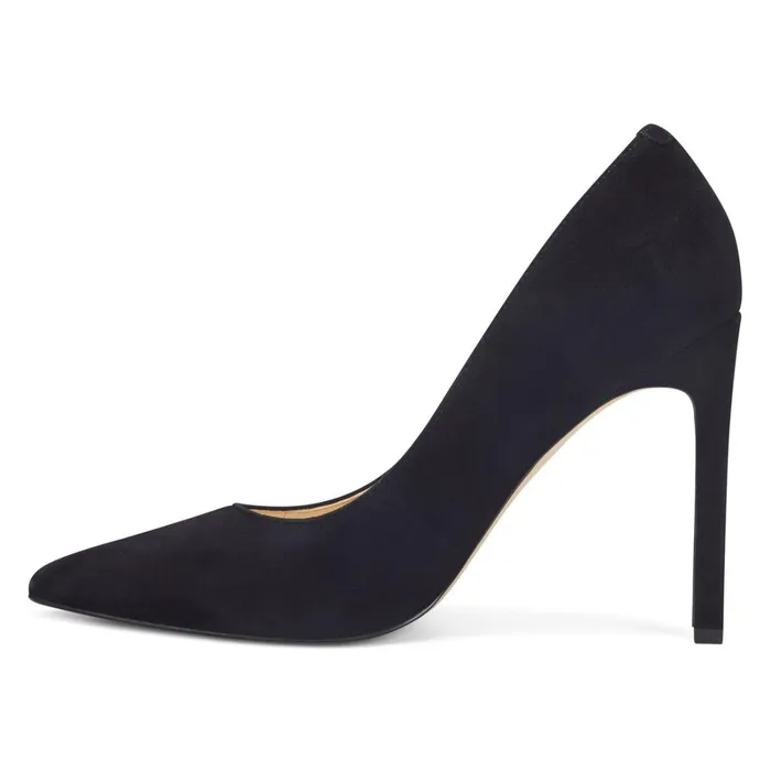 Tatiana Pointy Toe Pumps Black Suede Women Nine West Pumps Tatiana Pointy Toe Pumps Black Suede Women Nine West Pumps