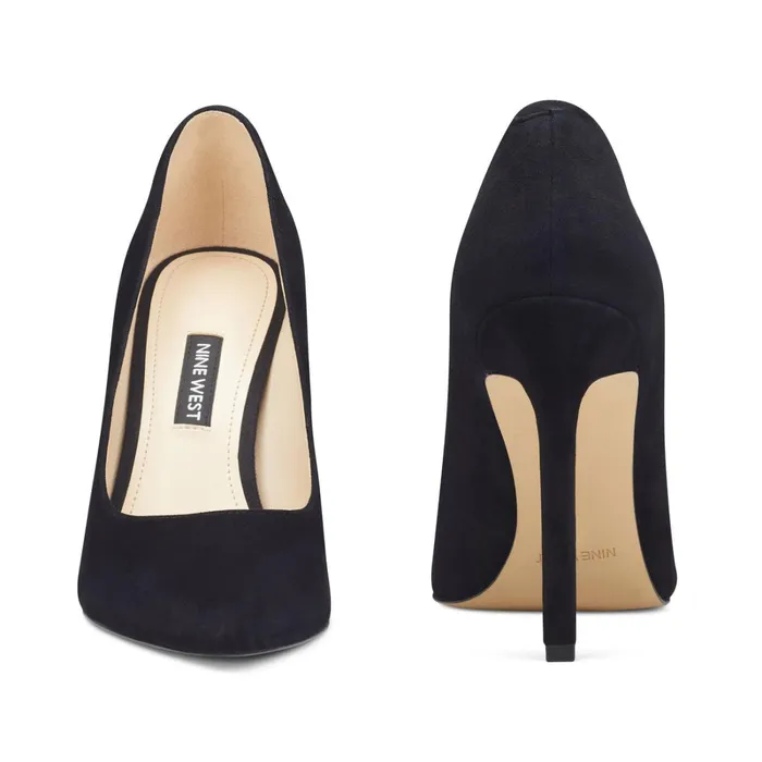 Tatiana Pointy Toe Pumps Black Suede Women Nine West Pumps Tatiana Pointy Toe Pumps Black Suede Women Nine West Pumps