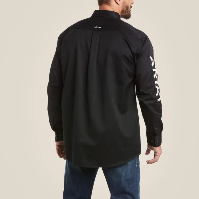Team Logo Twill Classic Fit Shirt Blackwhite Men Ariat Button Down Shirts Team Logo Twill Classic Fit Shirt Blackwhite Men Ariat Button Down Shirts