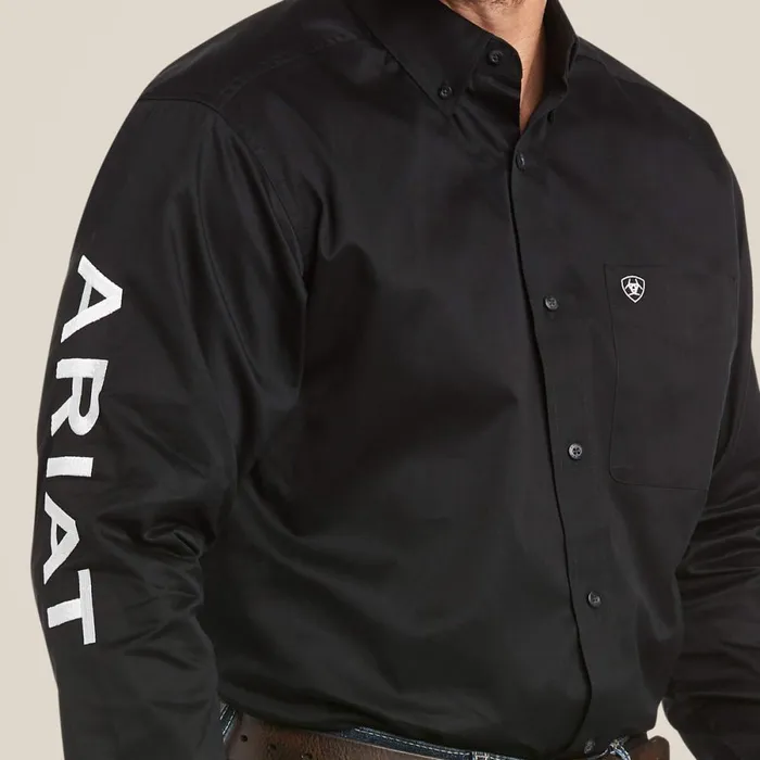 Team Logo Twill Classic Fit Shirt Blackwhite Men Ariat Button Down Shirts Team Logo Twill Classic Fit Shirt Blackwhite Men Ariat Button Down Shirts
