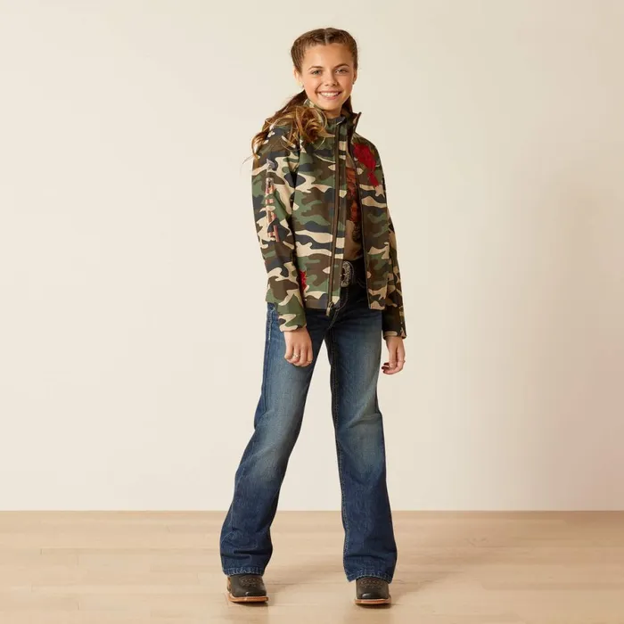 Team Softshell Rodeo Quincy Jacket Wild West Usa Kids Ariat Jackets and Vests Team Softshell Rodeo Quincy Jacket Wild West Usa Kids Ariat Jackets and Vests