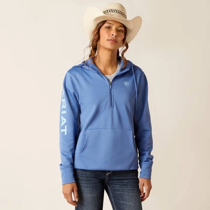 Tek Hoodie 12 Zip Hoodie Dutch Blue Women Ariat Sweatshirts and Hoodies