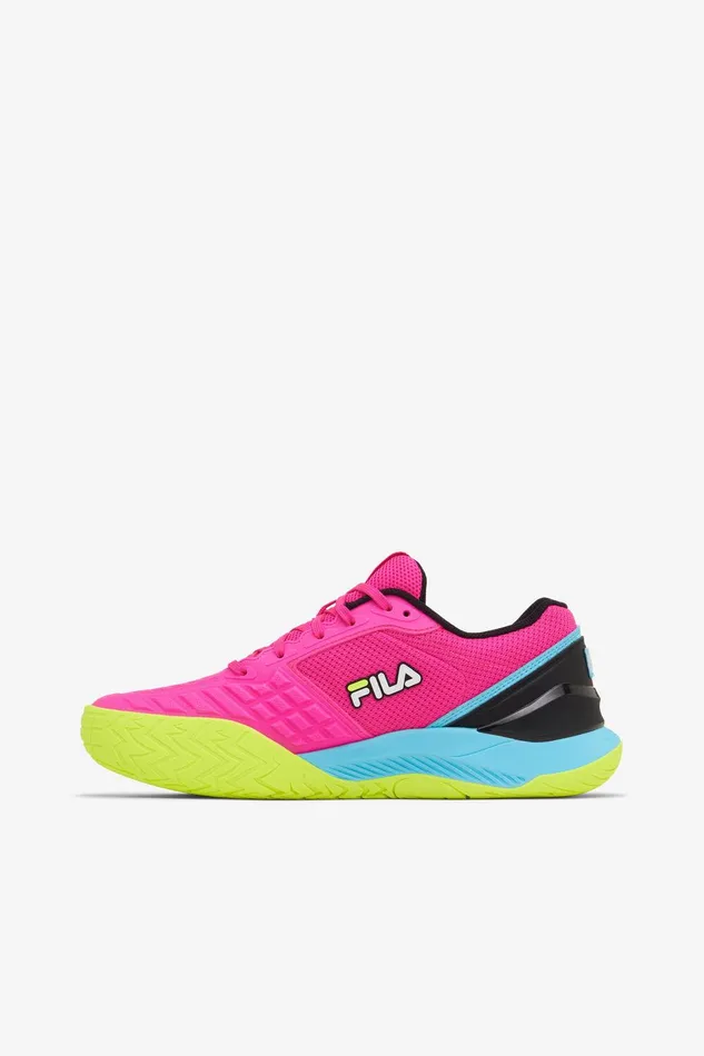 Tennis Women Fila Axilus 3 693 Pink Glo Bluefish Safety Yellow Tennis Women Fila Axilus 3 693 Pink Glo Bluefish Safety Yellow