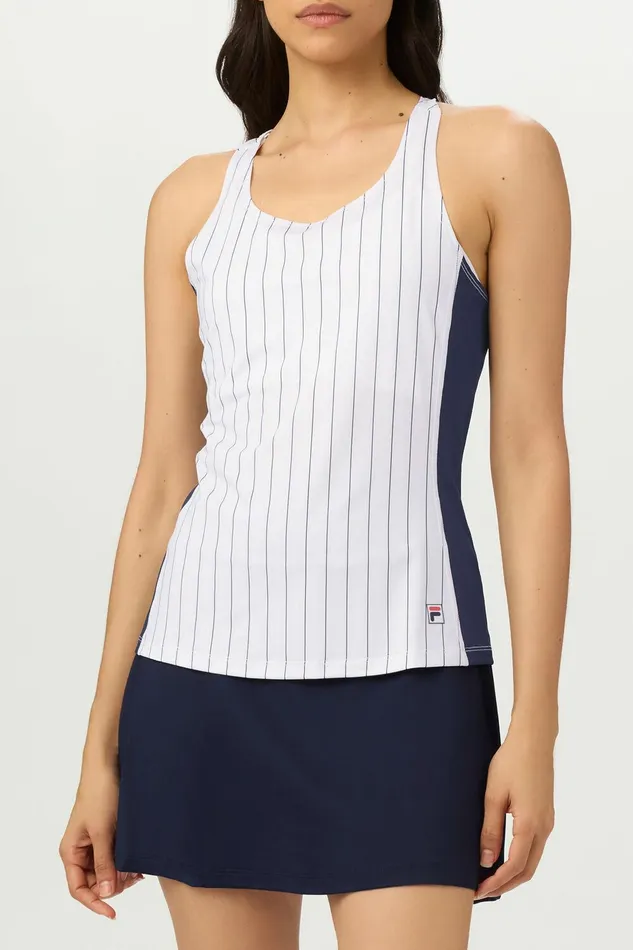 Tennis Women Fila Performance Iconic Racerback Tank 147 Whitefila Navy Tennis Women Fila Performance Iconic Racerback Tank 147 Whitefila Navy