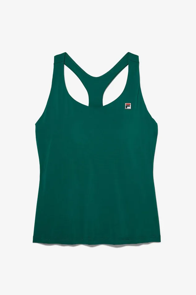 Tennis Women Fila Racerback Tank 375 Malachite
