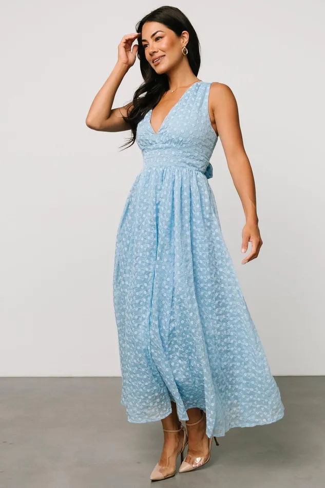Thalia Embroidered Tank Midi Dress Blue Women Baltic Born Midi Dresses Thalia Embroidered Tank Midi Dress Blue Women Baltic Born Midi Dresses