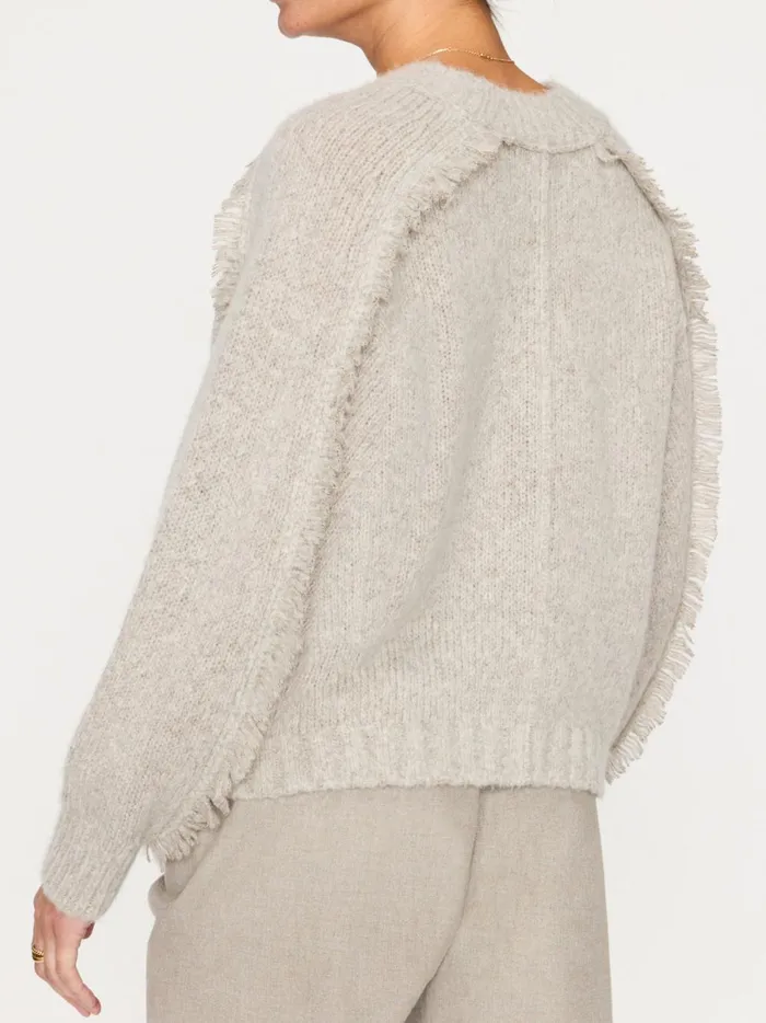 The Aimee Fringe Crew Dusk Mlange Women Brochu Walker Sweaters
