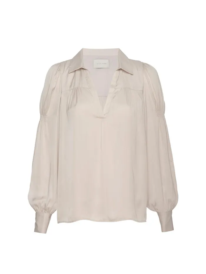 The Anson Blouse Oyster Blush Women Brochu Walker Tops