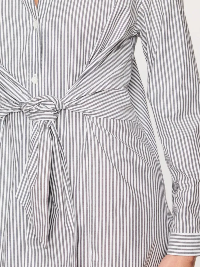 The Ashland Stripe Dress Fraser Grey Stripe Women Brochu Walker Dresses