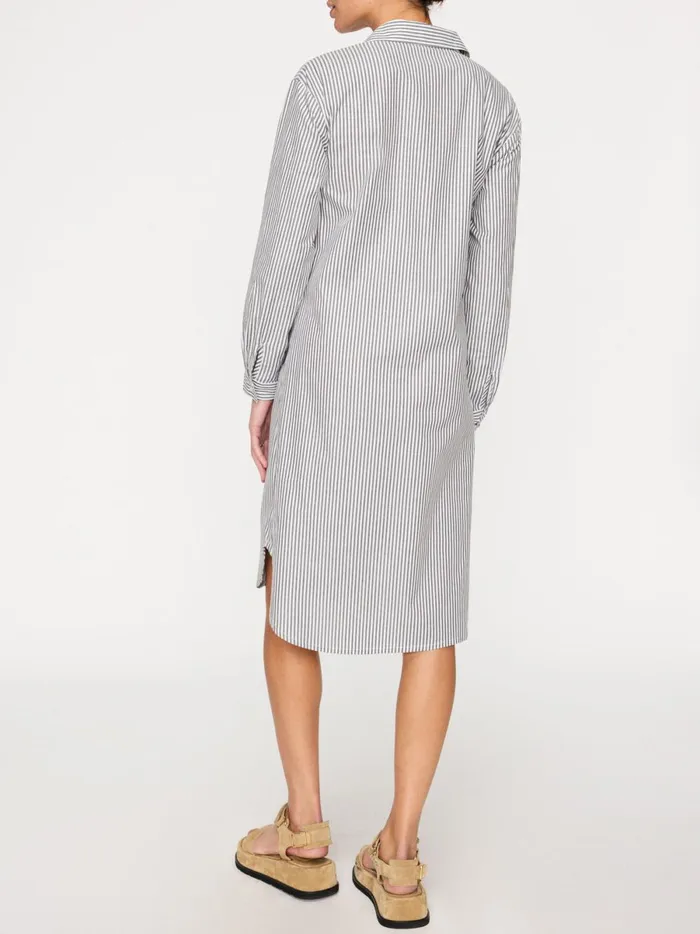 The Ashland Stripe Dress Fraser Grey Stripe Women Brochu Walker Dresses