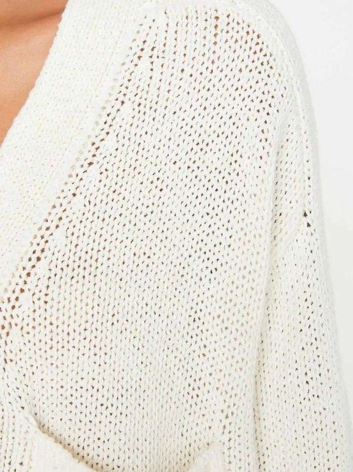 The Cropped Cardigan Salt White Women Brochu Walker Cardigans