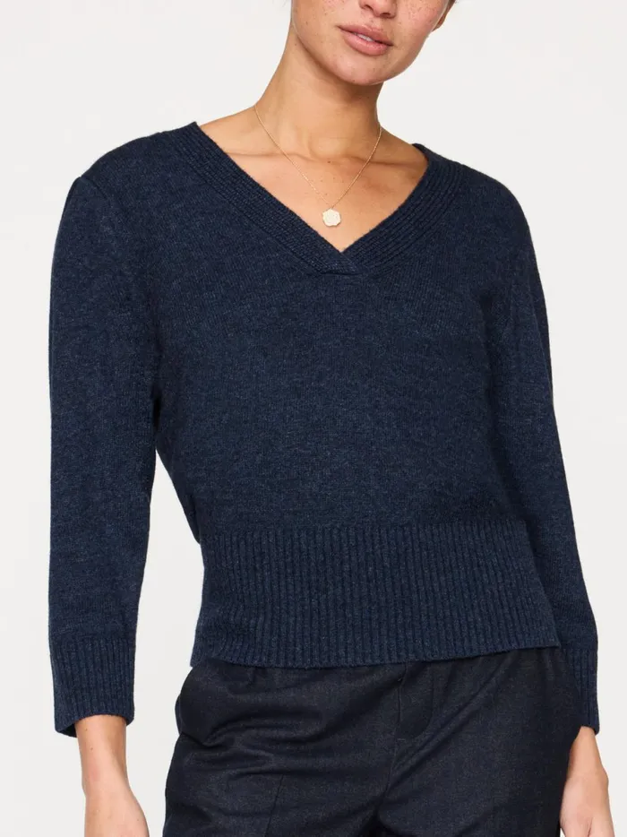 The Ellison Pullover Baltic Mlange Women Brochu Walker Sweaters