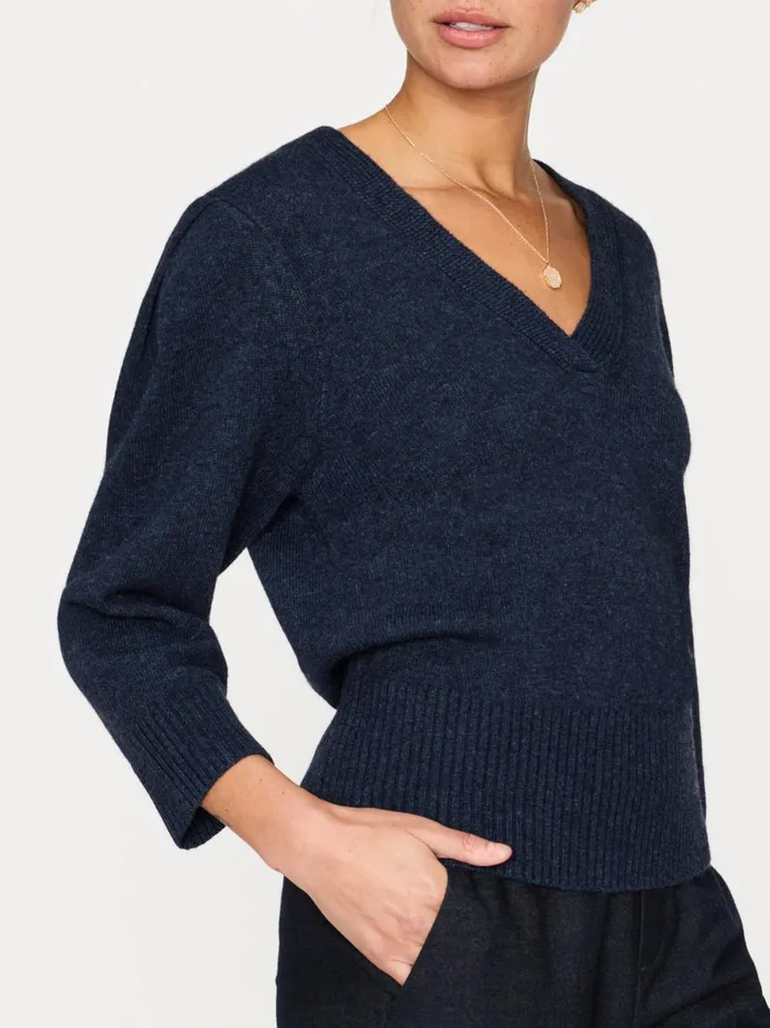 The Ellison Pullover Baltic Mlange Women Brochu Walker Sweaters