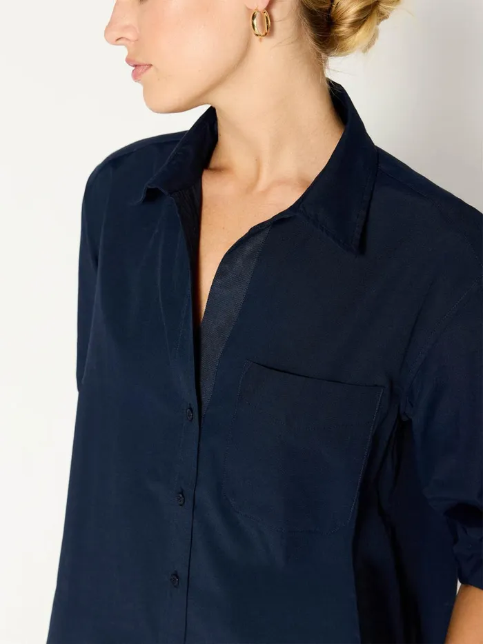 The Everyday Shirt Navy Women Brochu Walker Tops