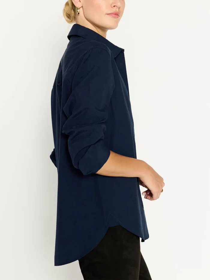 The Everyday Shirt Navy Women Brochu Walker Tops