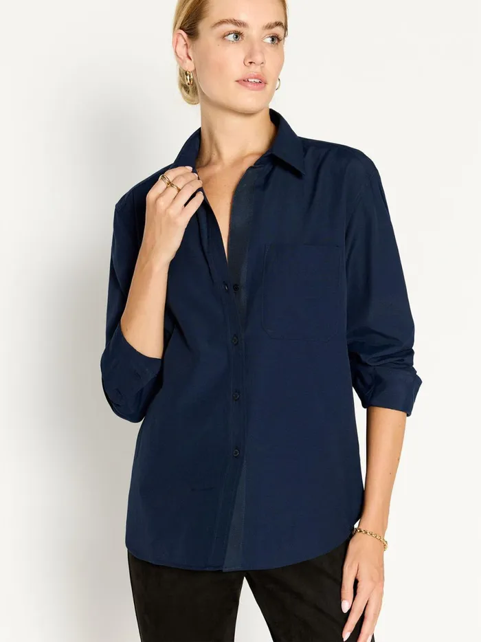 The Everyday Shirt Navy Women Brochu Walker Tops