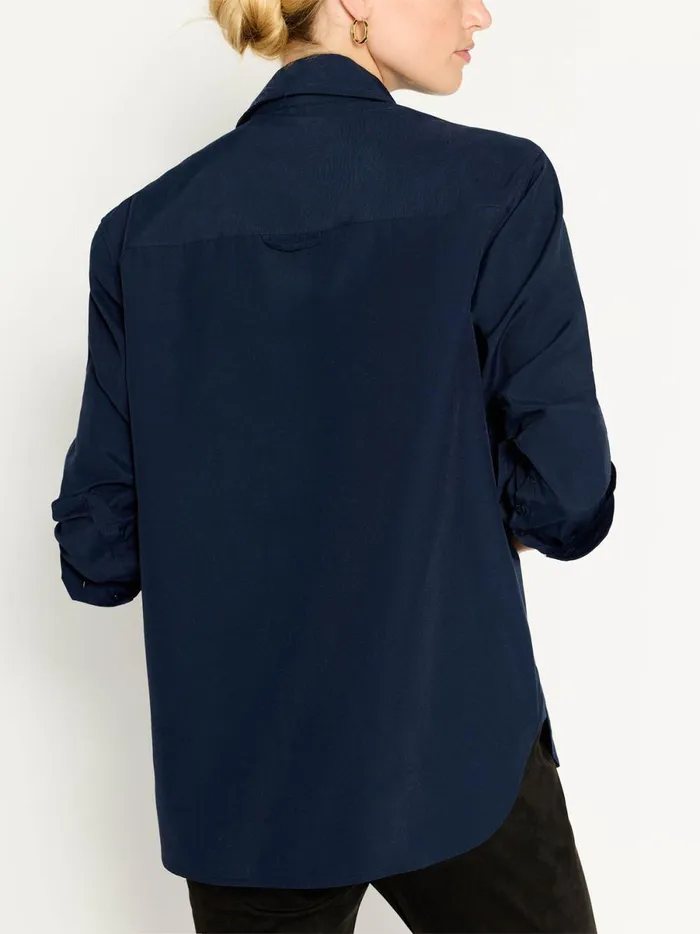 The Everyday Shirt Navy Women Brochu Walker Tops